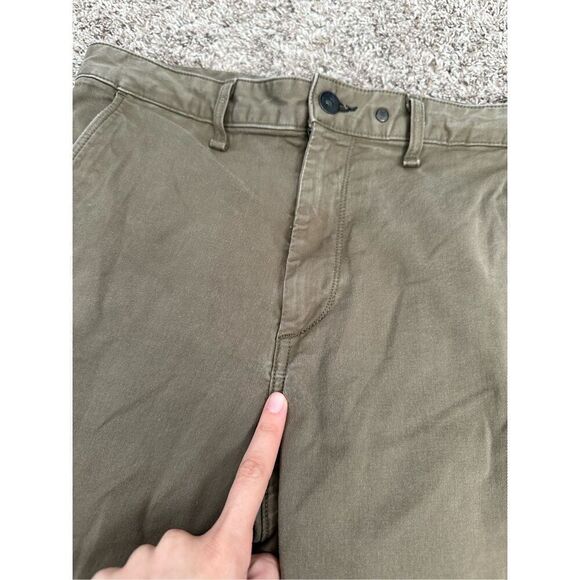 Rag & Bone Buckley Chino Pants Olive Green Ankle Straight Leg Cotton Utility 31 - Picture 12 of 16